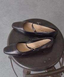 【FABIO RUSCONI】スクエアトウワンストラップパンプス(F11512/F1512A)