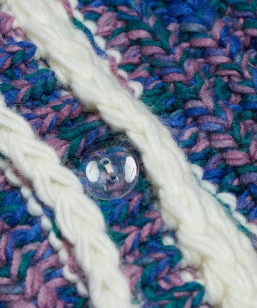 WHO'S WHO gallery(フーズフーギャラリー)の「段染めパイピングショートニット(ニット/セーター・レディース・ブラック/ブラウン/ブルー/グリーン・FREE)」の11枚目の写真