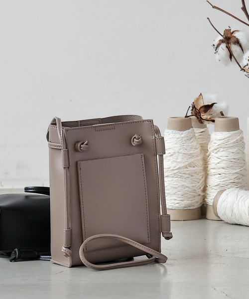 frames RAY CASSIN（フレームスレイカズン）の「【WEB限定】スマフォポケ付き巾着ミニショルダーバッグ（ショルダーバッグ・レディース・ブラック/ミント/モカ・FREE）」の14枚目の写真