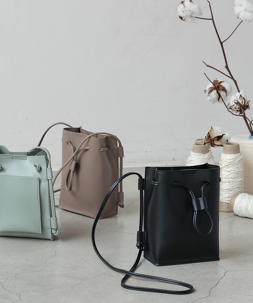 frames RAY CASSIN（フレームスレイカズン）の「【WEB限定】スマフォポケ付き巾着ミニショルダーバッグ（ショルダーバッグ・レディース・ブラック/ミント/モカ・FREE）」の15枚目の写真