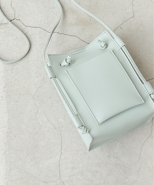 frames RAY CASSIN（フレームスレイカズン）の「【WEB限定】スマフォポケ付き巾着ミニショルダーバッグ（ショルダーバッグ・レディース・ブラック/ミント/モカ・FREE）」の6枚目の写真