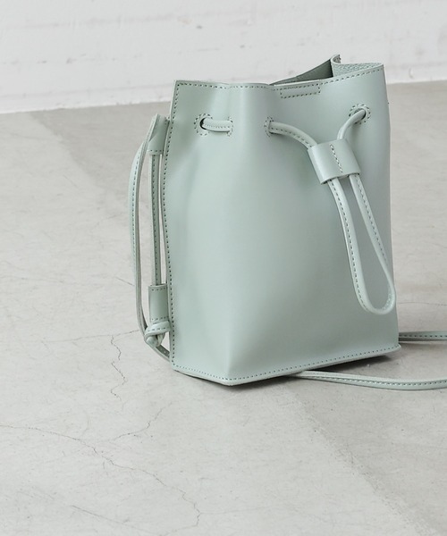 frames RAY CASSIN（フレームスレイカズン）の「【WEB限定】スマフォポケ付き巾着ミニショルダーバッグ（ショルダーバッグ・レディース・ブラック/ミント/モカ・FREE）」の7枚目の写真