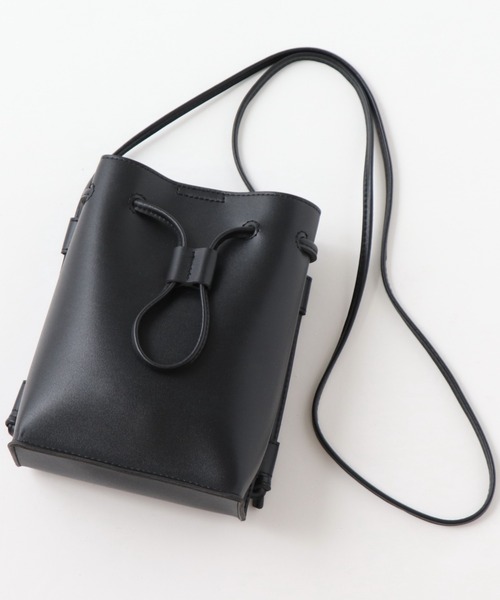 frames RAY CASSIN（フレームスレイカズン）の「【WEB限定】スマフォポケ付き巾着ミニショルダーバッグ（ショルダーバッグ・レディース・ブラック/ミント/モカ・FREE）」の21枚目の写真