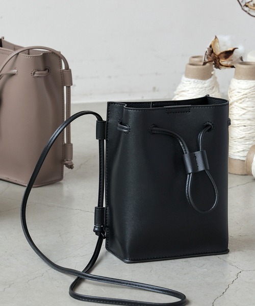 frames RAY CASSIN（フレームスレイカズン）の「【WEB限定】スマフォポケ付き巾着ミニショルダーバッグ（ショルダーバッグ・レディース・ブラック/ミント/モカ・FREE）」の13枚目の写真