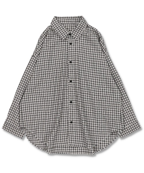 SPINNS（スピンズ）の「【ゆるシルエット】コットン 長袖シャツ（シャツ/ブラウス・レディース・ホワイト/ブルー系その他/ブルー系その他3/レッド系その他/ブラック系その他/ブルー系その他2/オレンジ系その他/グリーン系その他/ブラック系その他2/ブラウン系その他・ONESIZE）」の18枚目の写真