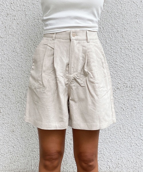 esutoreja(エストレジャ)の「ベーシックタックショートパンツ(その他パンツ・レディース・ブラウン/ベージュ・S/M)」の15枚目の写真