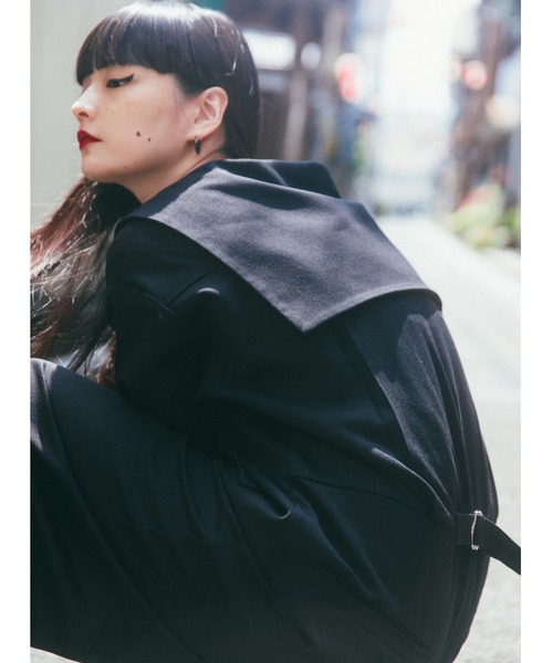 Candy Stripper（キャンディストリッパー）の「//Kozue Akimoto×Candy Stripper//SAILOR OVER SALOPETTE（サロペット/オーバーオール・レディース・ブラック・1/2）」の3枚目の写真