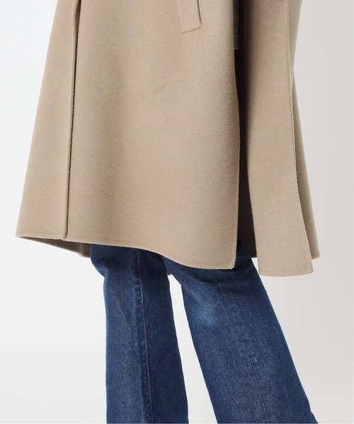 JOURNAL STANDARD（ジャーナルスタンダード）の「メリンプモッサポンチョコート◆（ポンチョ・レディース・ベージュ/ブラック・MEDIUM/SMALL）」の11枚目の写真