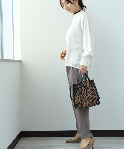 INTERPLANET（インタープラネット）の「ゴブラントート（トートバッグ・レディース・アイボリー/キャメル・フリー）」の15枚目の写真