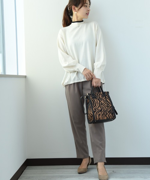 INTERPLANET（インタープラネット）の「ゴブラントート（トートバッグ・レディース・アイボリー/キャメル・フリー）」の14枚目の写真