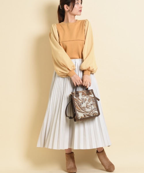 INTERPLANET（インタープラネット）の「ゴブラントート（トートバッグ・レディース・アイボリー/キャメル・フリー）」の5枚目の写真