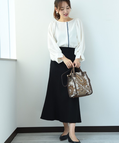 INTERPLANET（インタープラネット）の「ゴブラントート（トートバッグ・レディース・アイボリー/キャメル・フリー）」の10枚目の写真