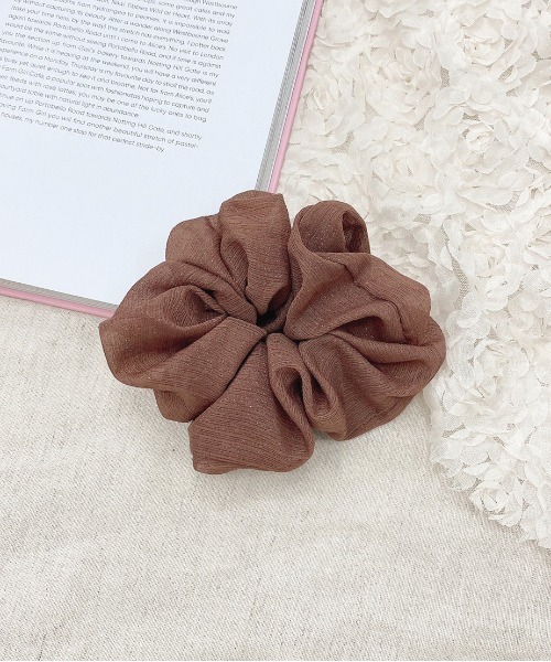 apres jour（アプレジュール）の「【apres jour×ARIAZ】シンプルボリュームシュシュ（シュシュ・レディース・ブラック/ベージュ/アイボリー/モカ・FREE）」の10枚目の写真