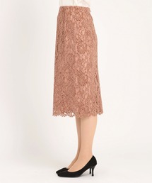 極美品　ストロベリーフィールズ　花柄　スカート　フラワー　レース 極美品 ストロベリーフィールズ 花柄 バイカラー エンブロイ