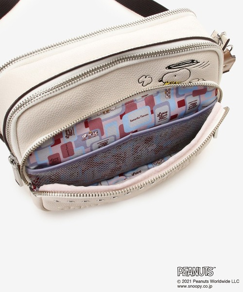 Samantha Thavasa（サマンサタバサ）の「スヌーピーコレクション スタッズスクエアショルダーバッグ（ショルダーバッグ・レディース・ダークブラウン/オフホワイト・FREE）」の6枚目の写真