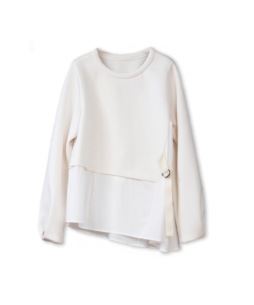 La SRIC（ラスリック）の「La SRIC / アシメドッキングPO（Tシャツ/カットソー・レディース・ブラック/アイボリー・38）」の19枚目の写真