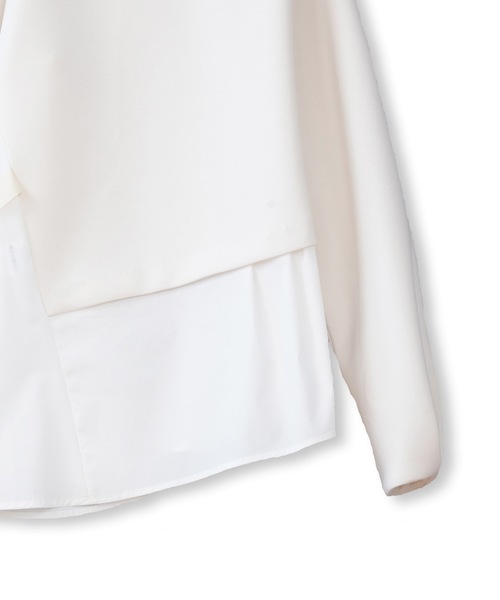 La SRIC（ラスリック）の「La SRIC / アシメドッキングPO（Tシャツ/カットソー・レディース・ブラック/アイボリー・38）」の10枚目の写真