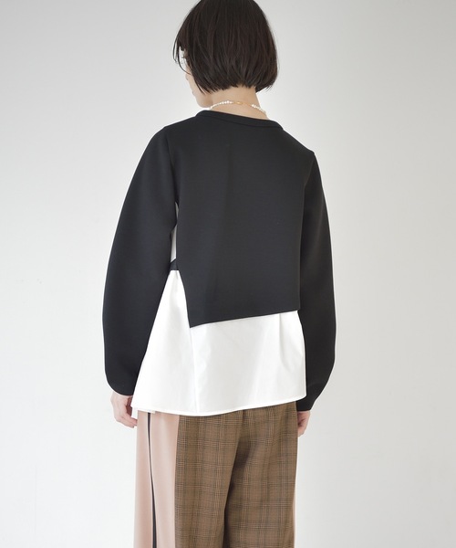 La SRIC（ラスリック）の「La SRIC / アシメドッキングPO（Tシャツ/カットソー・レディース・ブラック/アイボリー・38）」の20枚目の写真