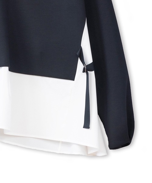 La SRIC（ラスリック）の「La SRIC / アシメドッキングPO（Tシャツ/カットソー・レディース・ブラック/アイボリー・38）」の18枚目の写真