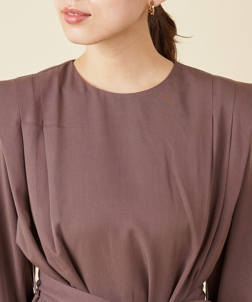 ROYAL PARTY(ロイヤルパーティー)の「【ZOZO限定】ショルダーパッドチュニック(シャツ/ブラウス・レディース・カーキ/ピンク/ブラウン・FREE)」の13枚目の写真