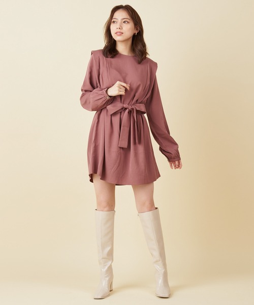 ROYAL PARTY(ロイヤルパーティー)の「【ZOZO限定】ショルダーパッドチュニック(シャツ/ブラウス・レディース・カーキ/ピンク/ブラウン・FREE)」の14枚目の写真