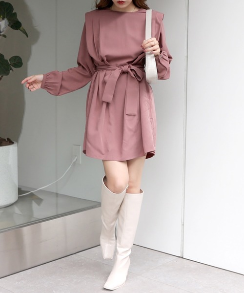 ROYAL PARTY(ロイヤルパーティー)の「【ZOZO限定】ショルダーパッドチュニック(シャツ/ブラウス・レディース・カーキ/ピンク/ブラウン・FREE)」の19枚目の写真