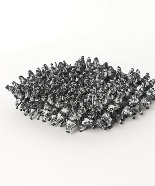 BUNZABURO(ブンザブロウ)の「BAI SHIBORI PETIT BAG TIE DYE(ハンドバッグ・メンズ・ブラック/グリーン/ホワイト・FREE)」の13枚目の写真