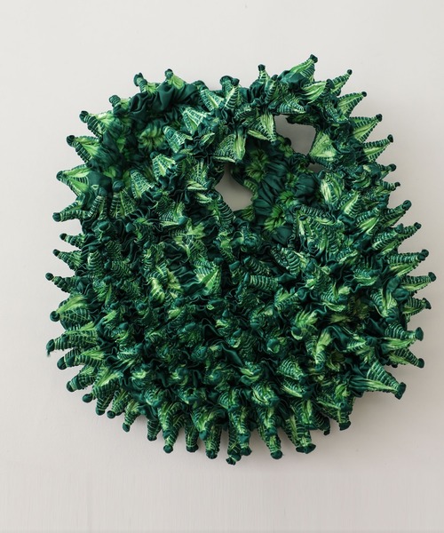 BUNZABURO(ブンザブロウ)の「BAI SHIBORI PETIT BAG TIE DYE(ハンドバッグ・メンズ・ブラック/グリーン/ホワイト・FREE)」の5枚目の写真