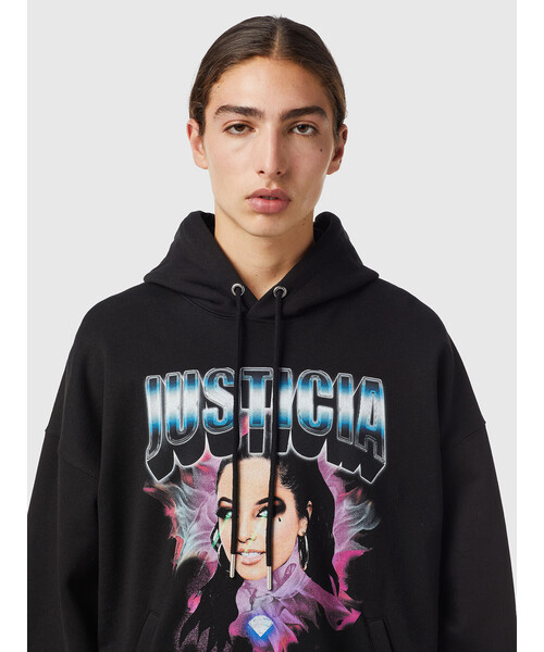 DIESEL(ディーゼル)の「メンズ パーカー BCI サステナブル(パーカー・メンズ・ブラック・LARGE/SMALL/XX-LARGE/X-LARGE/MEDIUM/X-SMALL)」の3枚目の写真