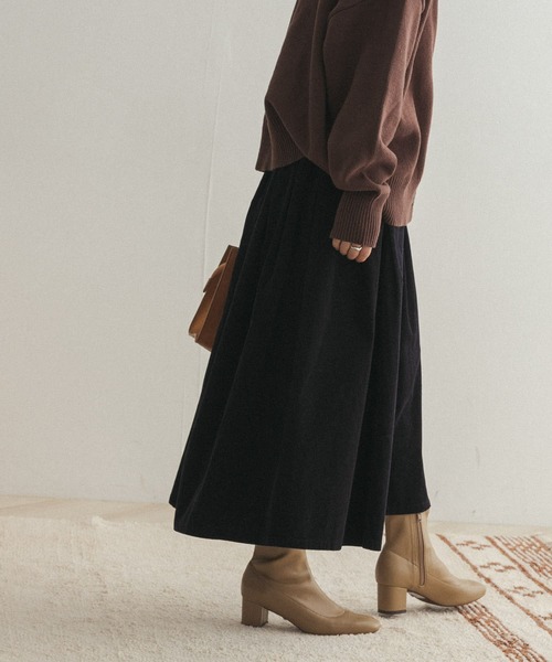 FORK&SPOON（フォークアンドスプーン）の「【一部WEB限定カラー】FORK&SPOON　コーデュロイスカート（スカート・レディース・ベージュ/ネイビー/ブルー/グレー・2/1）」の7枚目の写真