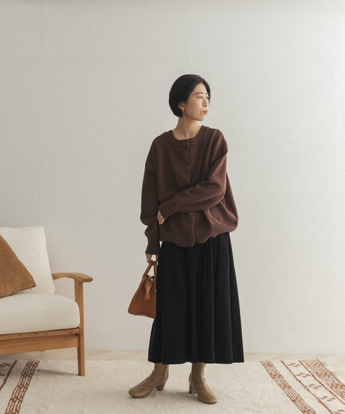 FORK&SPOON（フォークアンドスプーン）の「【一部WEB限定カラー】FORK&SPOON　コーデュロイスカート（スカート・レディース・ベージュ/ネイビー/ブルー/グレー・2/1）」の19枚目の写真