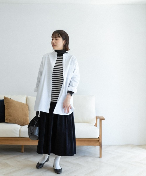 FORK&SPOON（フォークアンドスプーン）の「【一部WEB限定カラー】FORK&SPOON　コーデュロイスカート（スカート・レディース・ベージュ/ネイビー/ブルー/グレー・2/1）」の20枚目の写真