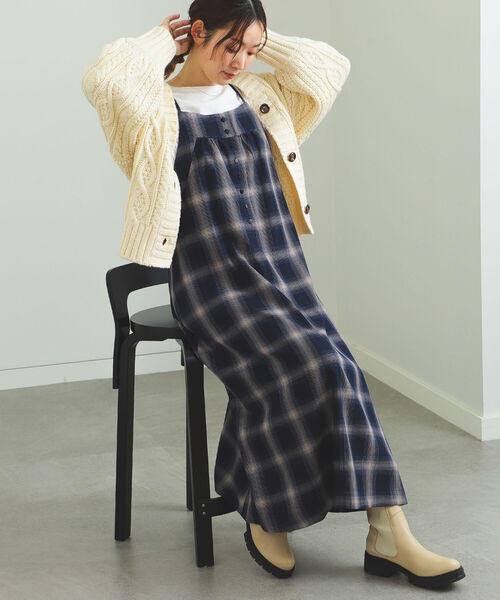 セール Beams Heart オンブレーチェック キャミワンピース ワンピース Beams Heart ビームスハート のファッション通販 Zozotown