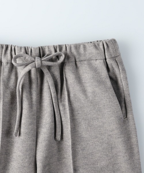 HONEYSUCKLE ROSE（ハニーサックルローズ）の「【HONEYSUCKLE ROSE】楽伸び起毛ワイドパンツ（その他パンツ・レディース・ブラック/ベージュ/グレー/ダークグレー/チャコールグレー×ブラック/ライトベージュ・S/M/L）」の7枚目の写真