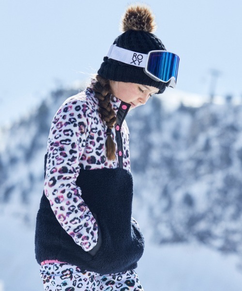 ROXY(ロキシー)の「BLIZZARD GIRL BEANIE/ロキシーキッズニットキャップ・ビーニー(ニットキャップ/ビーニー・キッズ・ブラック/ピンク・FREE)」の7枚目の写真