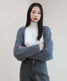 ウール アルパカ ボレロ ショート カーディガン
