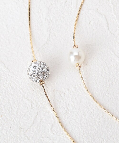 SHOO・LA・RUE（シューラルー）の「◆【セレモニー】2連ロングバヴェエコパールネックレス（ネックレス・レディース・シルバー/ゴールド・00）」の7枚目の写真