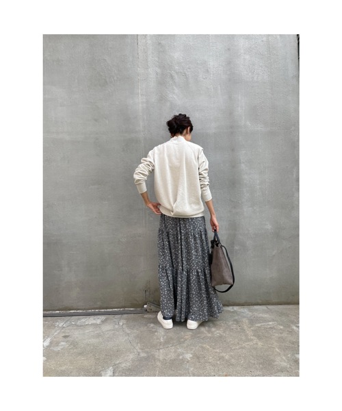 BEARDSLEY（ビアズリー）の「小花ティアードスカート（スカート・レディース・ネイビー・FREE）」の2枚目の写真