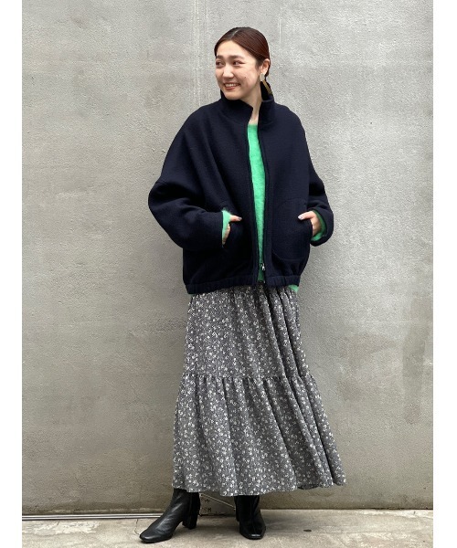 BEARDSLEY（ビアズリー）の「小花ティアードスカート（スカート・レディース・ネイビー・FREE）」の10枚目の写真