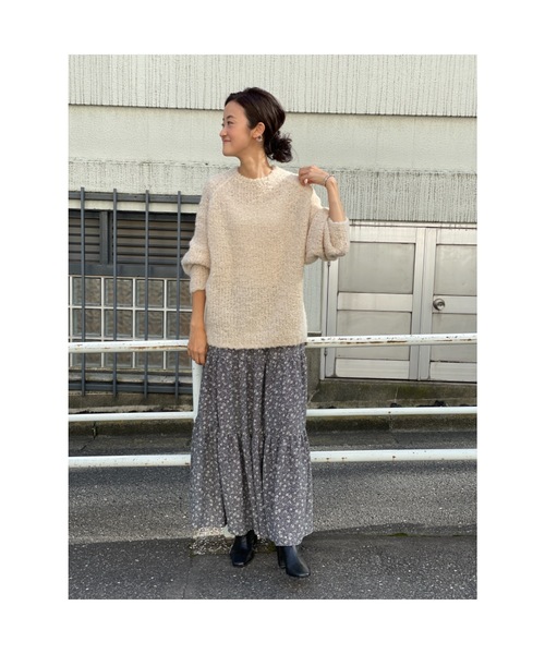 BEARDSLEY（ビアズリー）の「小花ティアードスカート（スカート・レディース・ネイビー・FREE）」の20枚目の写真