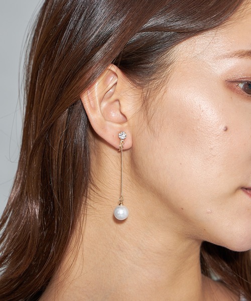 Cookie Chocolate（クッキーチョコレート）の「パールロングイヤリング（イヤリング・レディース・ゴールド・FREE）」の5枚目の写真