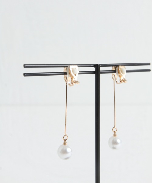 Cookie Chocolate（クッキーチョコレート）の「パールロングイヤリング（イヤリング・レディース・ゴールド・FREE）」の2枚目の写真