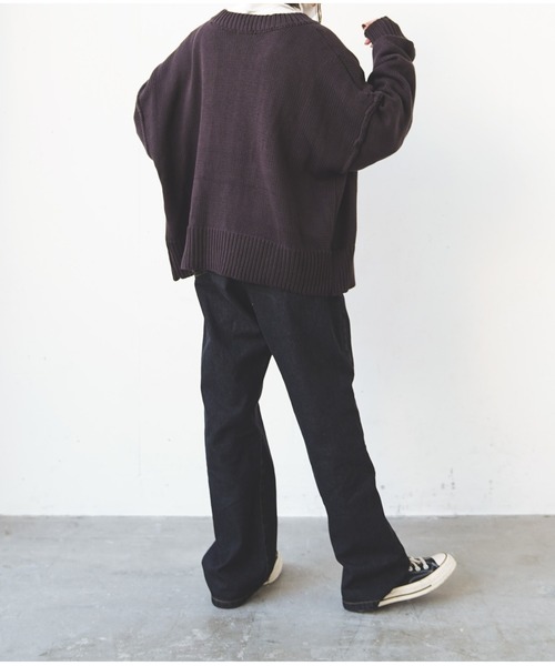 flaner（フラネ）の「ルーズニットカーディガン（カーディガン/ボレロ・レディース・ダークブラウン/カーキ/モカ・FREE）」の18枚目の写真