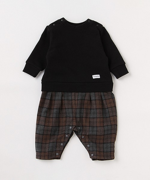 b・ROOM(ビールーム)の「アップリケつきドッキングカバーオール(ロンパース・キッズ・グリーン/ブラウン/ブラック/オフホワイト・80cm/70cm)」の21枚目の写真