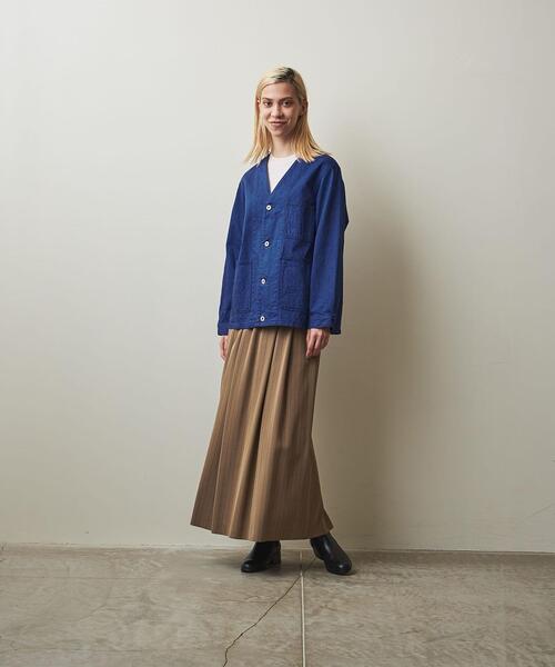 Steven Alan（スティーブンアラン）の「＜Steven Alan＞12OZ DENIM NO COLLAR COVERALL/カバーオール（デニムジャケット・レディース・ブラック/ロイヤルブルー・S/M）」の20枚目の写真