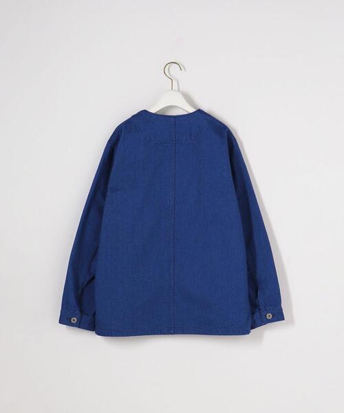 Steven Alan（スティーブンアラン）の「＜Steven Alan＞12OZ DENIM NO COLLAR COVERALL/カバーオール（デニムジャケット・レディース・ブラック/ロイヤルブルー・S/M）」の21枚目の写真