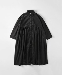 SETTO | SALCHOW：コーデュロイロングワンピース(シャツワンピース)