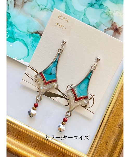 tone(トーン)の「【零-Rei-】瞬きシリーズ 魔法使いのピアス(MA)(ピアス(両耳用)・レディース・グリーン/パープル/レッド/イエロー/ブルー/ターコイズブルー/シルバー/オレンジ/ピンク/グリーン系その他・FREE)」の4枚目の写真