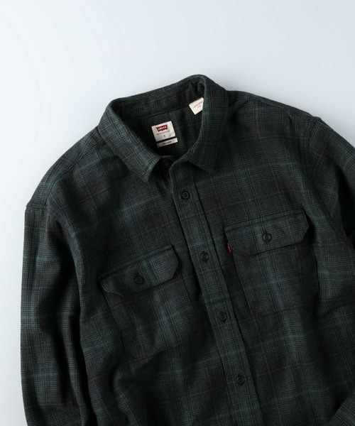 Levi's（リーバイス）の「【Levi's】クラシックチェックシャツ（シャツ/ブラウス・メンズ・グリーン・S/M/L）」の4枚目の写真