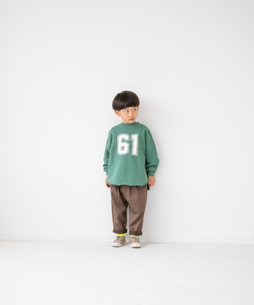 LOWRYS FARM（ローリーズファーム）の「ナンバリングウラケプルオーバー　256717（スウェット・キッズ・ネイビー/グレー/グリーン・110cm/120cm/130cm）」の7枚目の写真